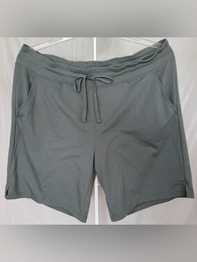 Athletic Works Shorts XL Sage Green Drawstring Stretch Lounge Active